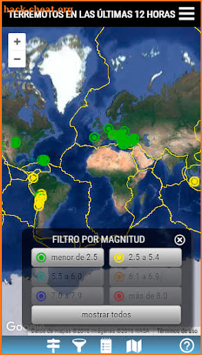 Terremotos y placas tectónicas screenshot