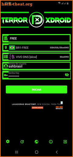 TERRORXDROID SSH/SlowDNS/SSL) screenshot