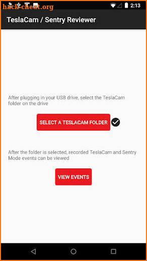 TeslaCam / Sentry Reviewer screenshot