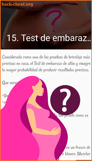 Test de embarazo - Como saber si estoy embarazada screenshot