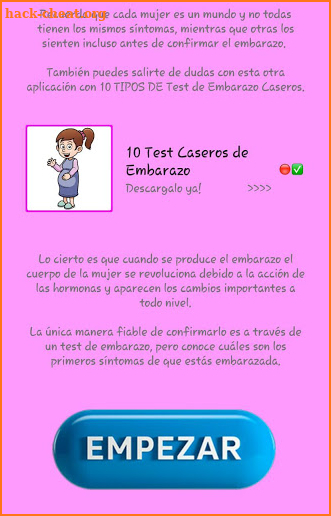 Test de Embarazo Seguro screenshot