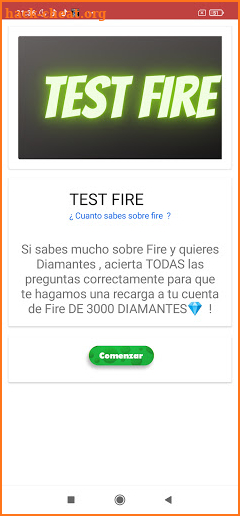 Test Fire - GANA DIAMANTES screenshot