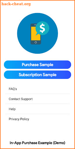 Test Pay (In App Purchase Sample) screenshot