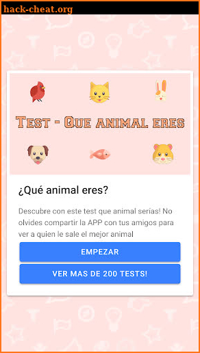 Test - ¿Qué animal eres? screenshot
