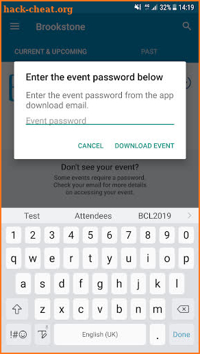TETA Events App screenshot
