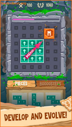 TetraMerge - Rune Puzzle Brick Game screenshot