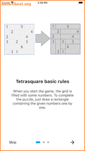 Tetrasquare2 - well known as Shikaku or Rectangles screenshot