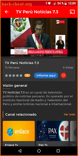 Teve peruana - television peruana en vivo screenshot