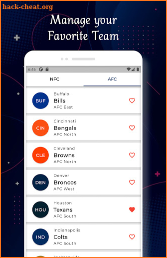 Texans - Football Live Score & Schedule screenshot