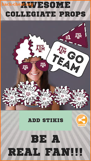 Texas A&M Aggies Selfie Stickers screenshot