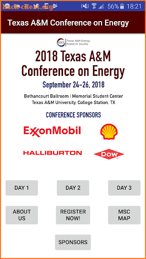 Texas A&M Conference on Energy screenshot