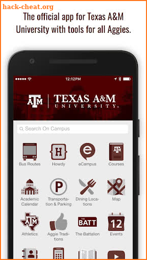 Texas A&M University screenshot
