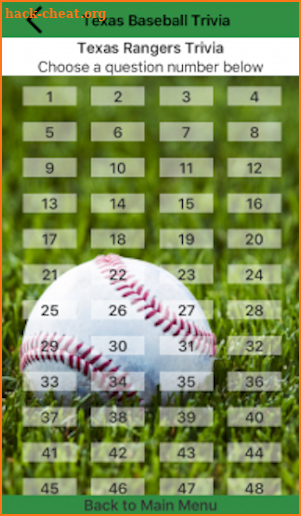Texas Baseball Trivia screenshot