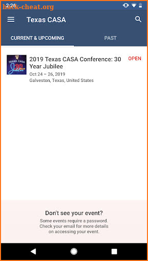 Texas CASA screenshot