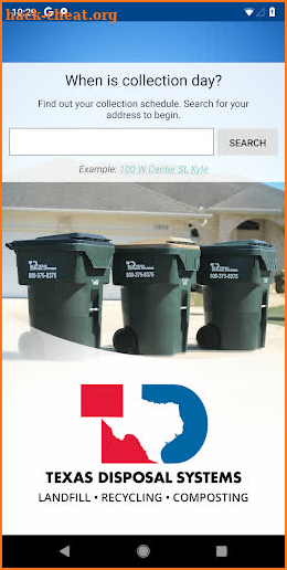 Texas Disposal Waste Wizard screenshot