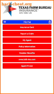 Texas Farm Bureau Insurance Companies screenshot