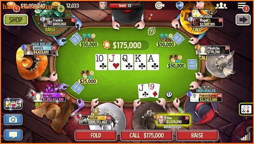 Texas game play Poker screenshot