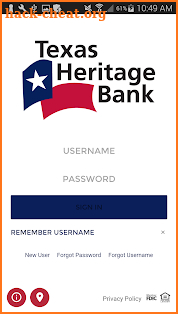 Texas Heritage Bank screenshot