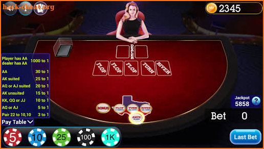 Texas Holdem Bonus Poker screenshot