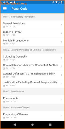Texas Law Book screenshot