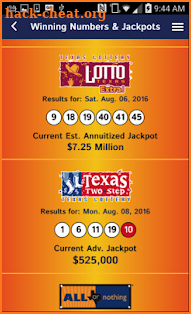 Texas Lottery Official App screenshot