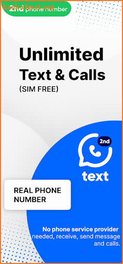 Text Call: Second Phone Number screenshot