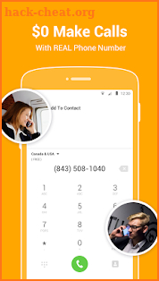 Text+ free text+call, disposable phone number app screenshot