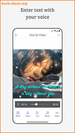 Text On Video (Add Text To Video, Write On Video) screenshot