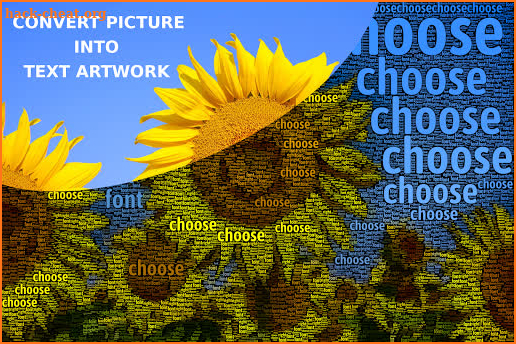 Text Photo - Turn Picture Into Text Artwork screenshot