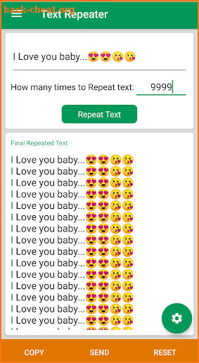 Text Repeater : Repeat Text up to 10,000 times screenshot