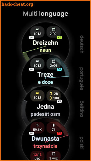 Text Time Watch Face screenshot