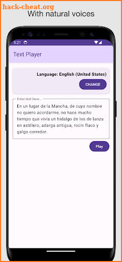 Text to Speech screenshot
