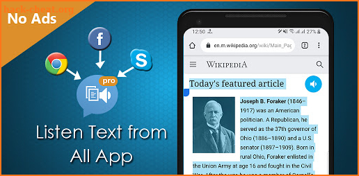 Text to Speech for All App Pro (TTS) screenshot