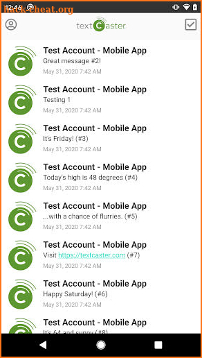 TextCaster screenshot
