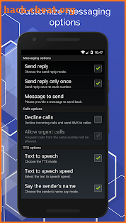 TextDrive - Auto responder / No Texting App screenshot