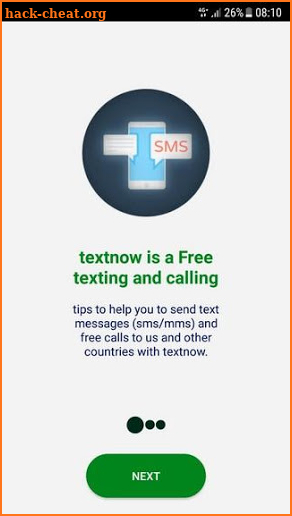 textnow free number and virtual call tips screenshot