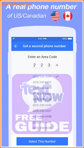TextNow: Text Me free US Number Tips screenshot