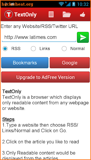 TextOnly Reader Pro screenshot