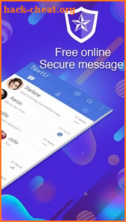 TextU - Private SMS Messenger, Call screening screenshot