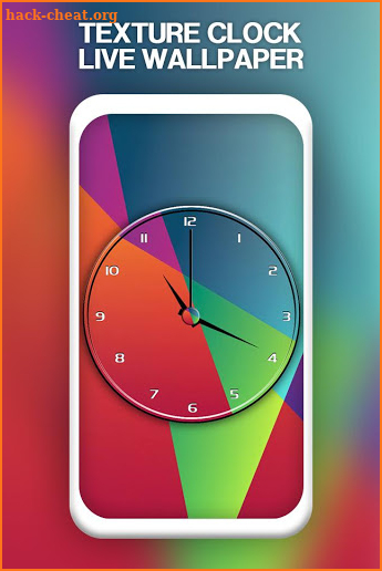 Texture Clock Live Wallpaper screenshot