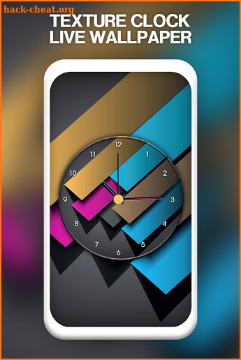 Texture Clock Live Wallpaper screenshot