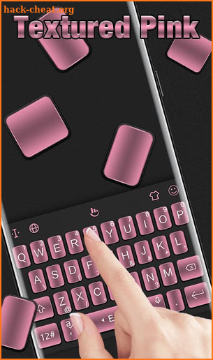 Textured Pink Keyboard Theme screenshot
