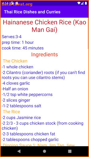 Thai Rice Dishes and Curries screenshot