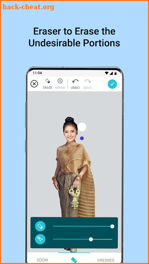 Thai Wedding Dress Photo Edit screenshot