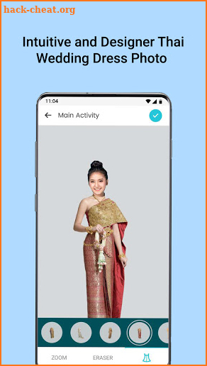 Thai Wedding Dress Photo Edit screenshot