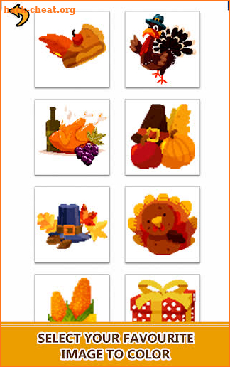 Thanks Giving Color by Number - Pixel Art Coloring screenshot