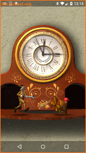 Thanksgiving Animated Clock 3D screenshot