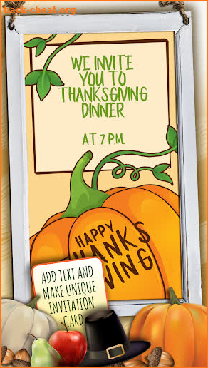Thanksgiving Card Maker – Greetings and Wishes screenshot
