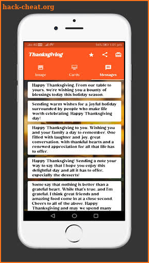 Thanksgiving Cards Creator screenshot