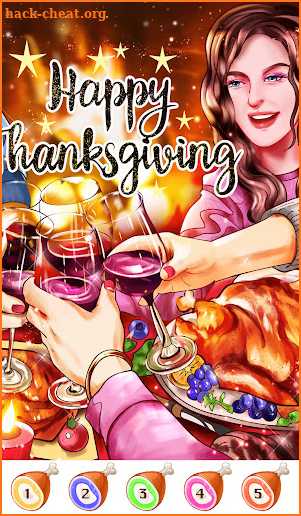 Thanksgiving Color by Numbers screenshot